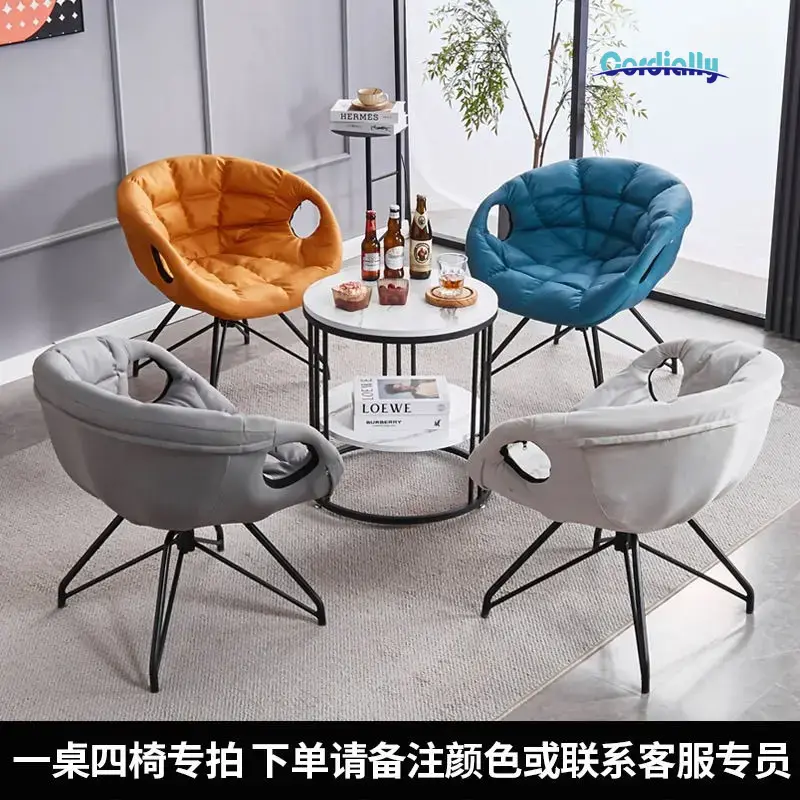 Outdoor Furniture Metal Chairs - Nórdico 360 ° Silla giratoria baja,