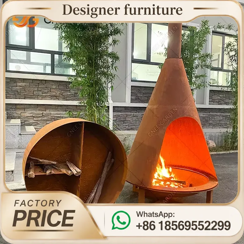 Estufa Portátil de Pellets de  - Outdoor Furniture Metal reseña y precio