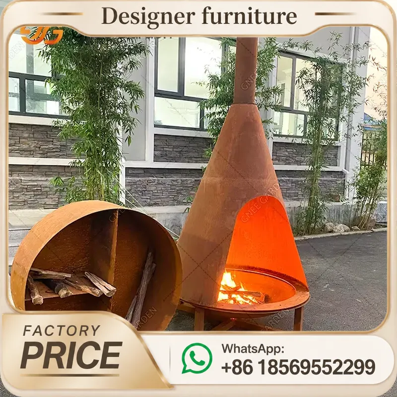 Estufa Portátil de Pellets de  - Outdoor Furniture Metal reseña y precio