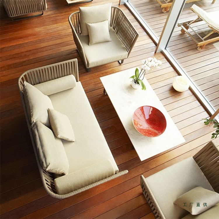 Juego de sofás de mimbre para  - Outdoor Furniture Metal Chairs reseña y precio