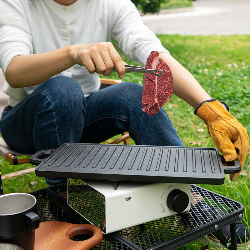 Plato de barbacoa para acampar - Outdoor Furniture Metal reseña y precio