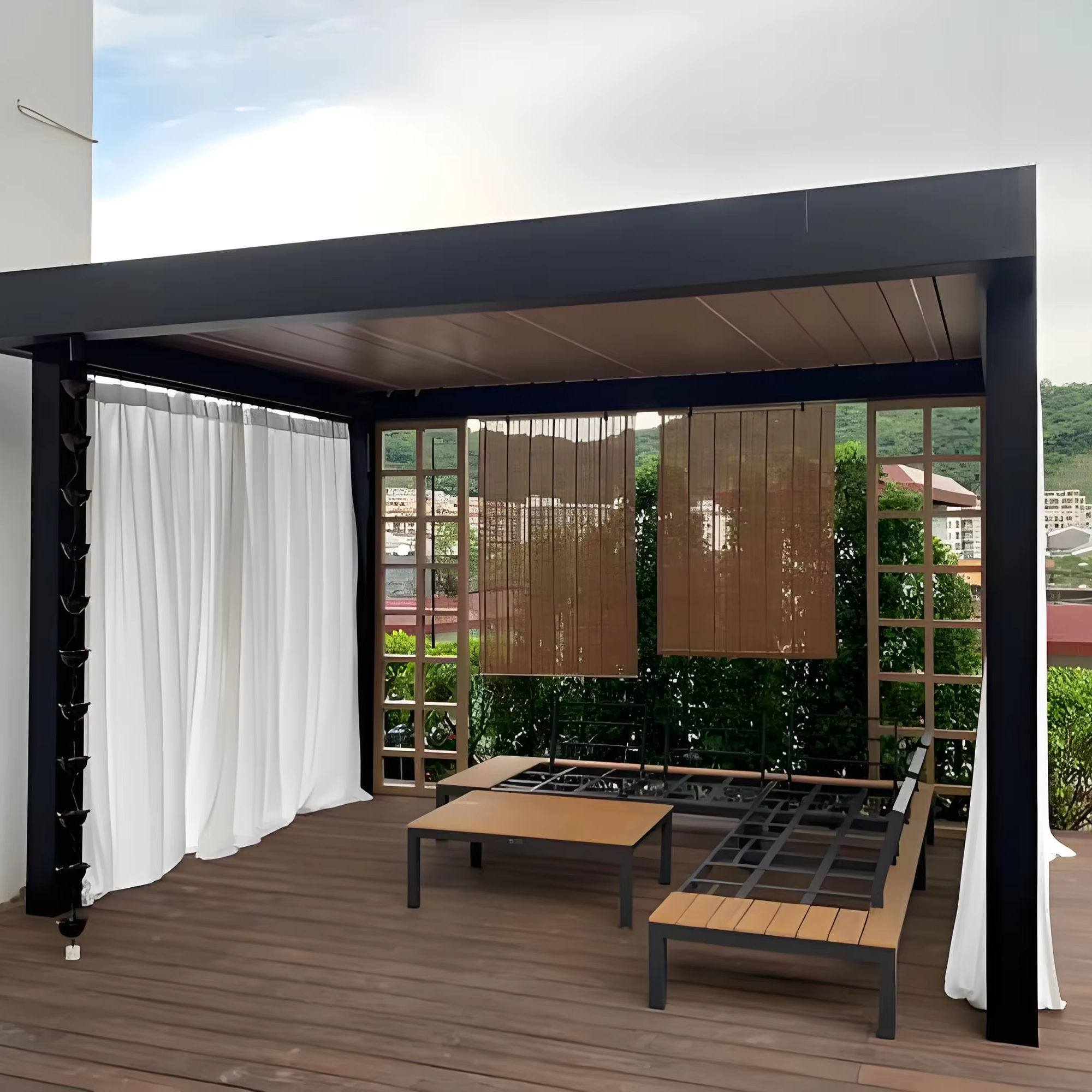 Pérgola Rectangular de Aleació - Outdoor Furniture Metal reseña y precio